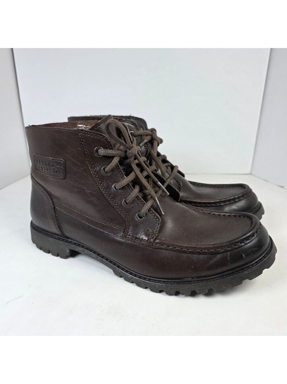 Harley Davidson Men's Brown Leather Boots
